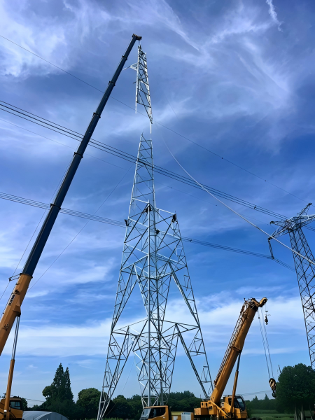 Tours de puissance de transmission 220KV en Chine