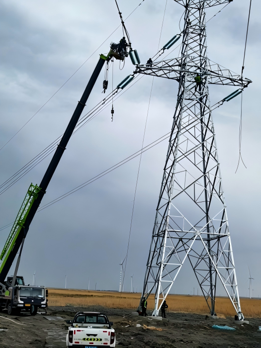 Tours de puissance de transmission 330KV en Chine